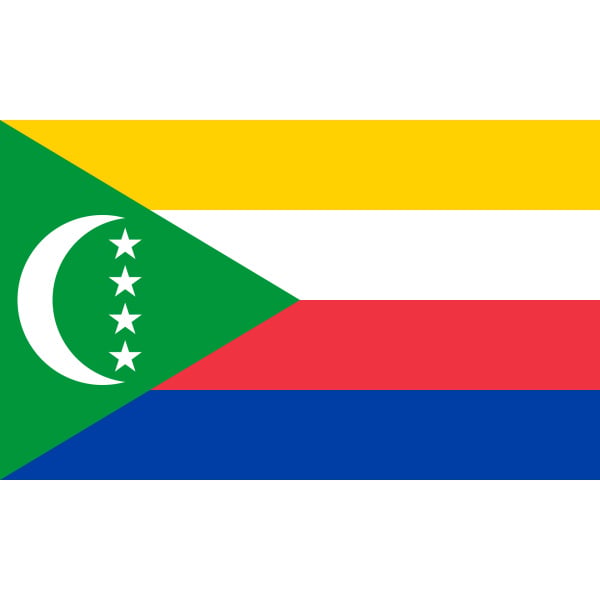 Comoros medium hand flag