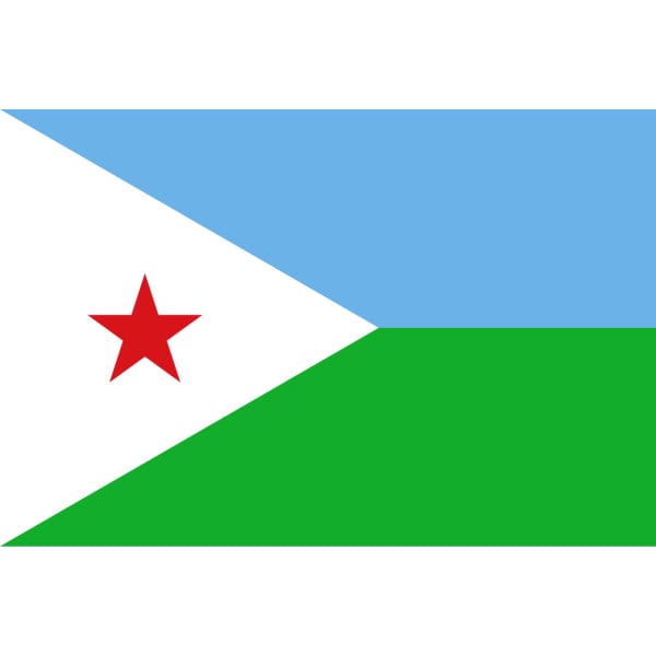 Djibouti medium table flag