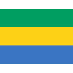 Gabon hand flag