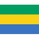 Gabon medium hand flag