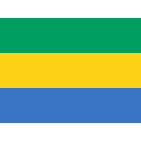 Gabon medium table flag