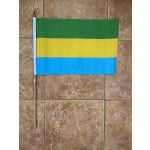 Gabon large hand flag