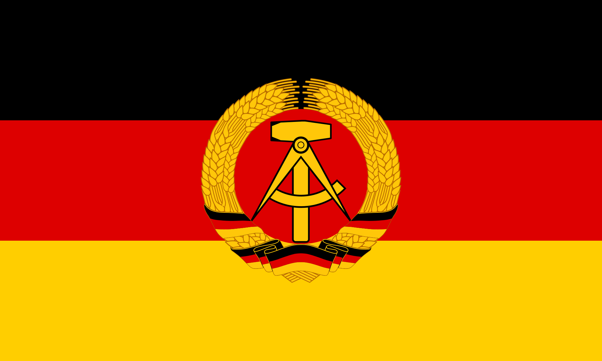 German Democratic Republic (GDR- East Germany) German Democratic Republic (GDR- East Germany) 5'x3' - Image 1