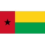Guinea Bissau medium table flag