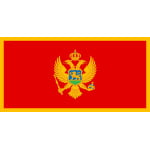 Montenegro table flag
