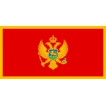 Montenegro hand flag