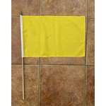 Plain Yellow large hand flag