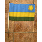 Rwanda large hand flag