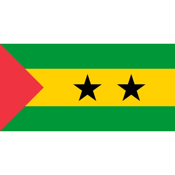 Sao Tome hand flag