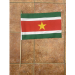 Suriname large hand flag