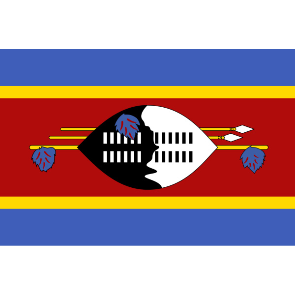 Swaziland (Eswatini) 5'x3'