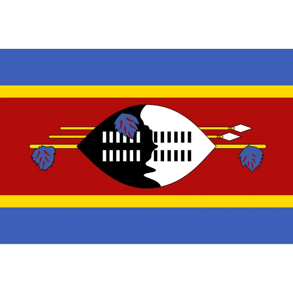 Swaziland (Eswatini) medium table flag