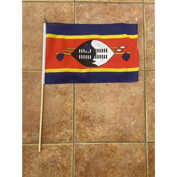 Swaziland (Eswatini) large hand flag