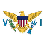 US Virgin Islands table flag
