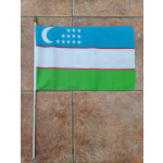 Uzbekistan large hand flag
