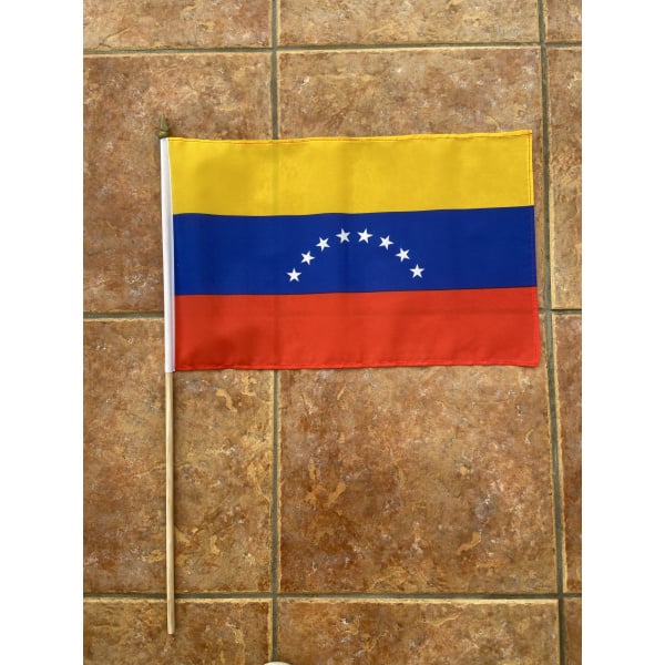 Venezuela 8 Stars large hand flag