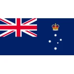 Victoria table flag