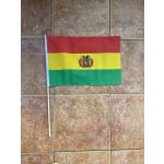 Bolivia large hand flag