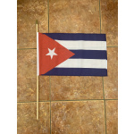 Cuba large hand flag