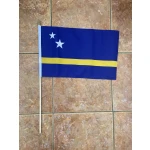 Curacao large hand flag