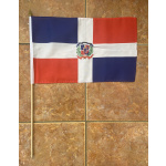 Dominican Republic large hand flag