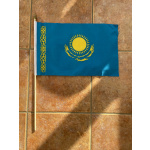 Kazakhstan large hand flag