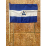 Nicaragua large hand flag