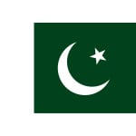 Pakistan medium hand flag