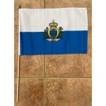 San Marino (crest) large hand flag