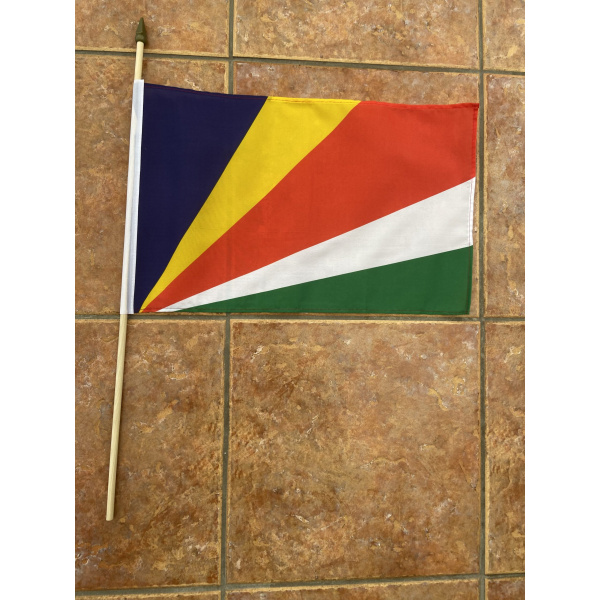 Seychelles large hand flag