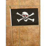 Skull Red Eyes large hand flag