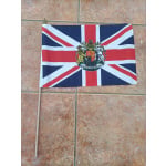 Union Jack Royal Crest large hand flag
