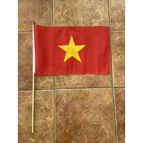 Vietnam large hand flag