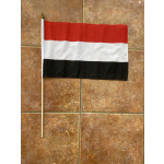 Yemen large hand flag