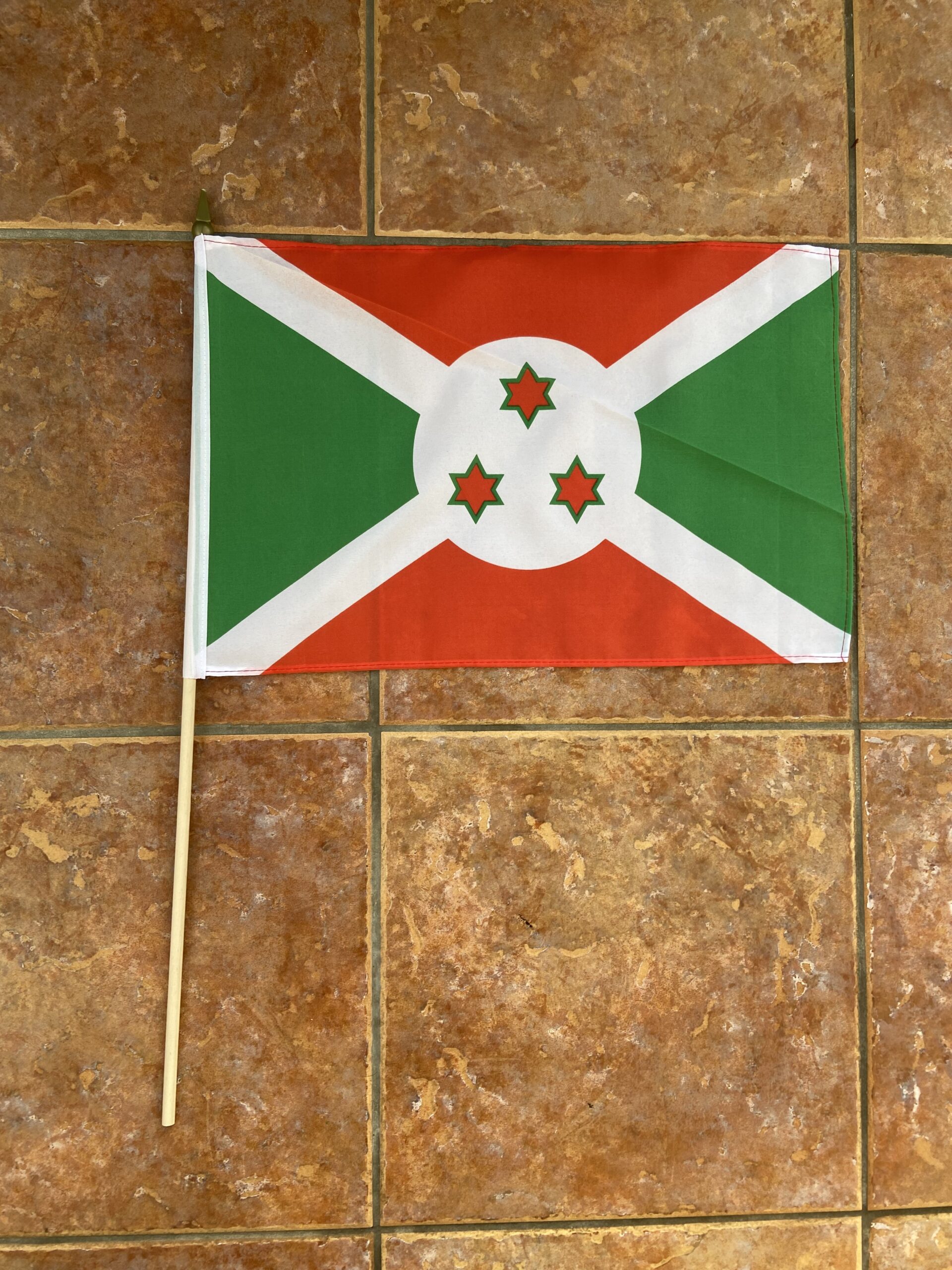 Burundi Burundi large hand flag - Image 1