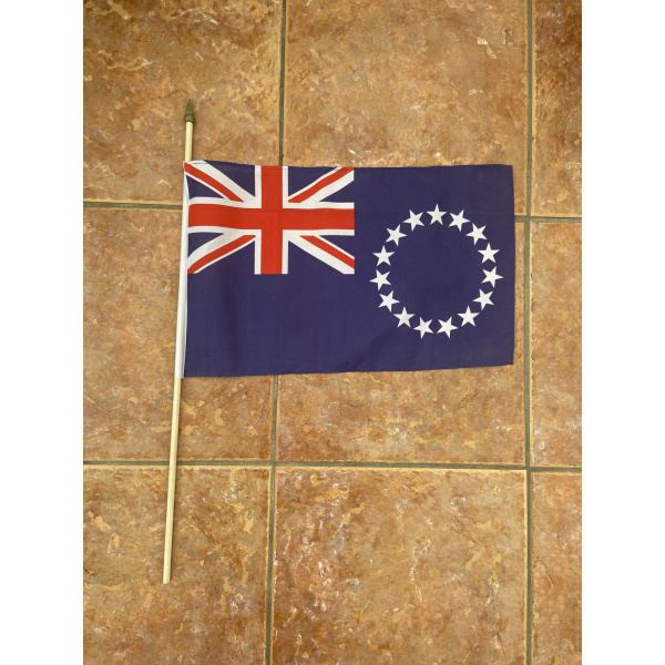 Cook Islands large hand flag