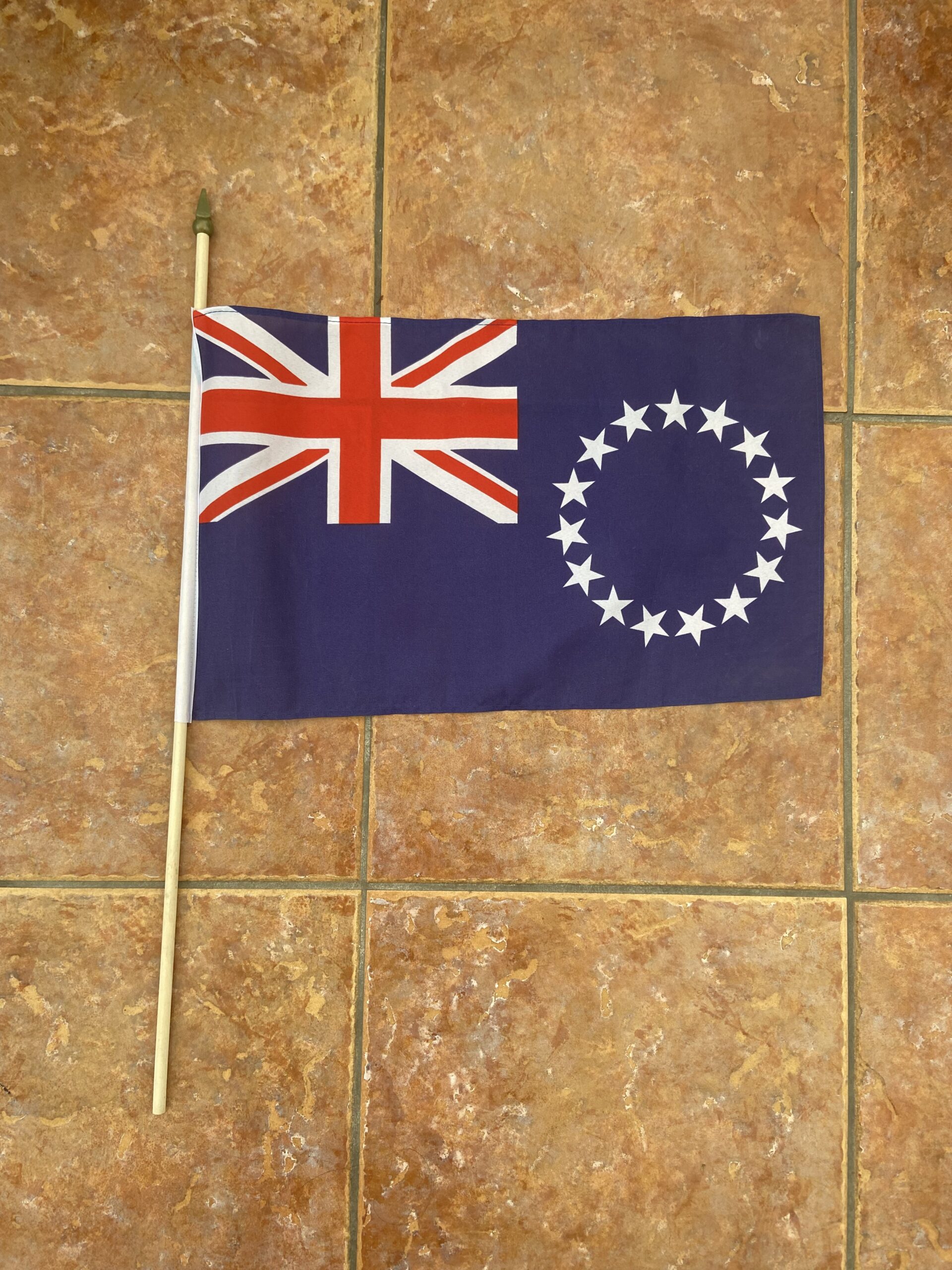 Cook Islands Cook Islands large hand flag - Image 1