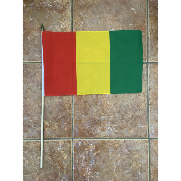 Guinea large hand flag