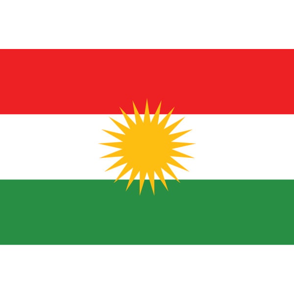 Kurdistan table flag