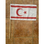 Northern Cyprus large hand flag