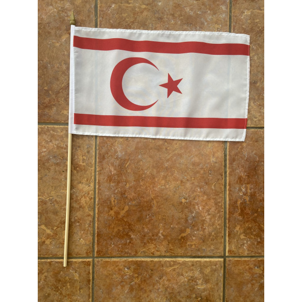 Northern Cyprus large hand flag