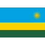 Rwanda medium hand flag