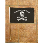 Skull Commitment to Excellence large hand flag