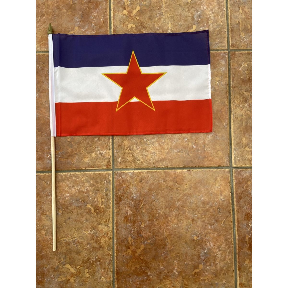 Yugoslavia With Star 1945 1991 Large Hand Flag World Flag Shop