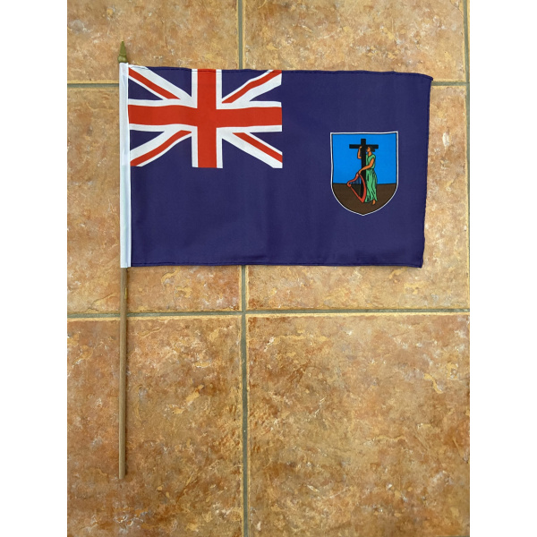 Montserrat large hand flag