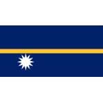 Nauru medium table flag