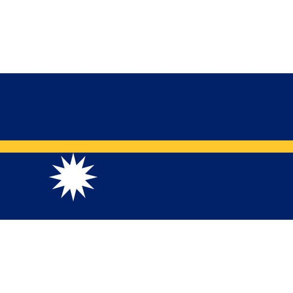 Nauru hand flag