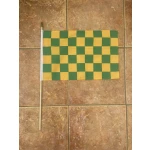 Checkered Green/Yellow large hand flag