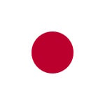 Japan medium table flag