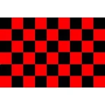 Checkered red/black medium hand flag